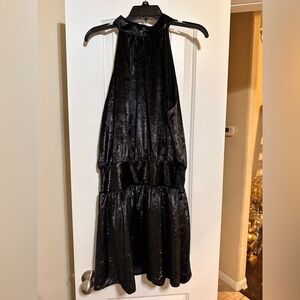 Ramy Brook black shimmer dress